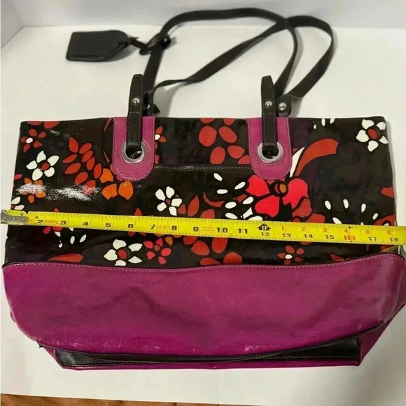 St John’s Bay Floral Tote brown and pink - Picture 8 of 8